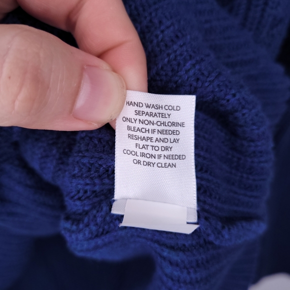 J. JILL Women's Royal Blue Ribbed Pullover Sweater XS - Picture 11 of 11